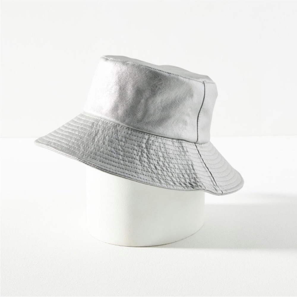 Faux Leather Bucket Hat